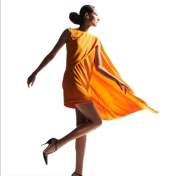 Narcisco Rodriguez crepe draped dress. - Picture 10 of 13